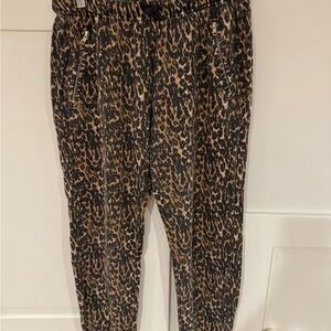 Sincerely Jules x Bandier Leopard Print Joggers – M